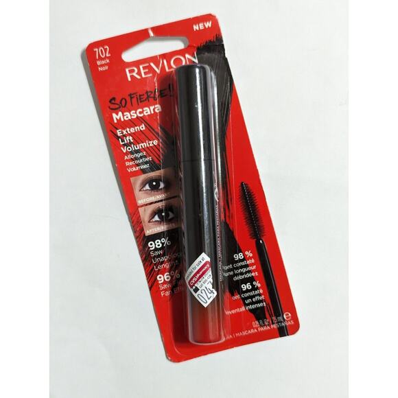 Revlon So Fierce Mascara, Extend Lif Volumizes, 702 Black, 0.25 FL Oz - Picture 1 of 4